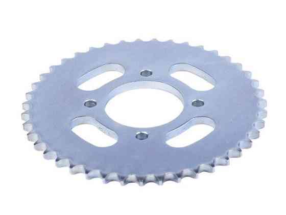 Зірка задня 43Т 428Н (лите колесо) на мототехніку з бензиновим двигуном мотоцикл СВ-125/150 Мукачево