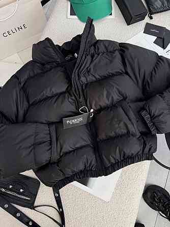 Жіноча стильна повсякденна куртка на біопуху плащівку лаке Чорний, 46/48 Одеса