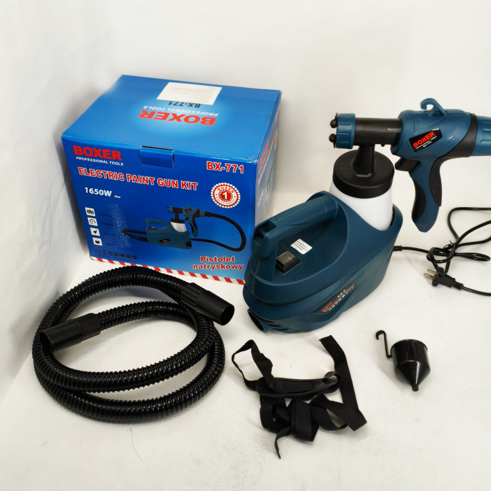 Краскопульт електричний для стін 1650 Вт Boxer BX-771 електричний фарборозпилювач JL-92 Львів - фото 13