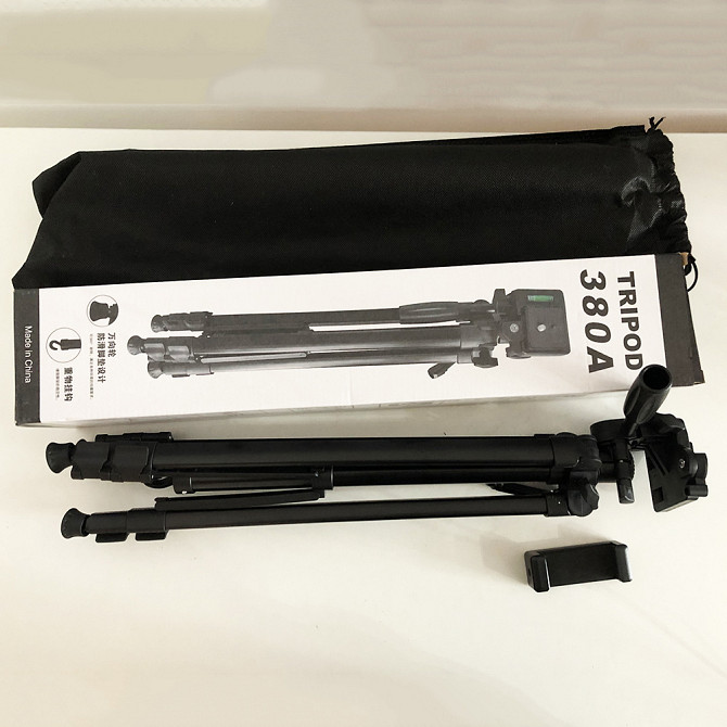 Штатив для блоггера TriPod 380A 0.50-1.35м, Штатив с устойчивой конструкцией для студии HX-19 Львов - изображение 8