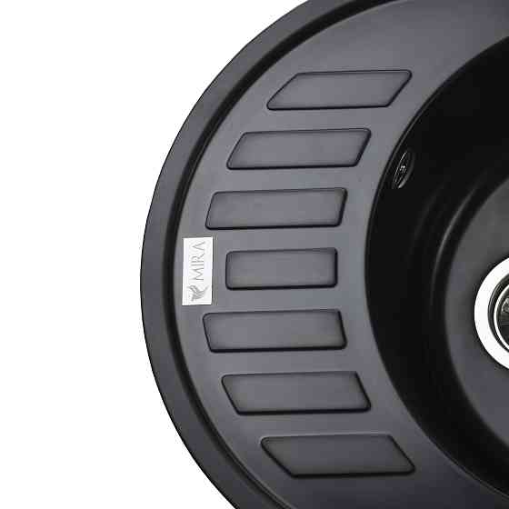 Гранітна мийка Mira ARNICA чорний 620 х 500 мм Київ