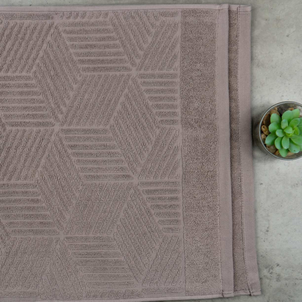 Комплект махровых полотенец Уельс 2шт GM Textile 50х90см, 70х140см 500г/м2 (Шоколад) Сумы - изображение 4