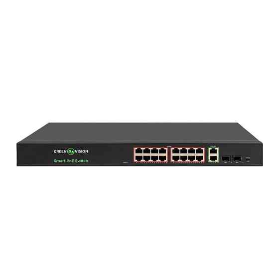 Комутатор мережевий POE GV-022-D-16G+2PG+2SFP Київ