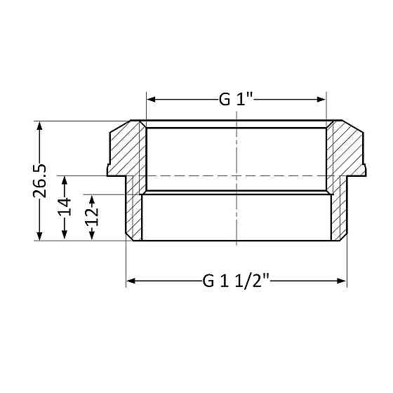 Футорка Thermo Alliance Standart 1 1/2"х1" НВ SD4234025 Київ
