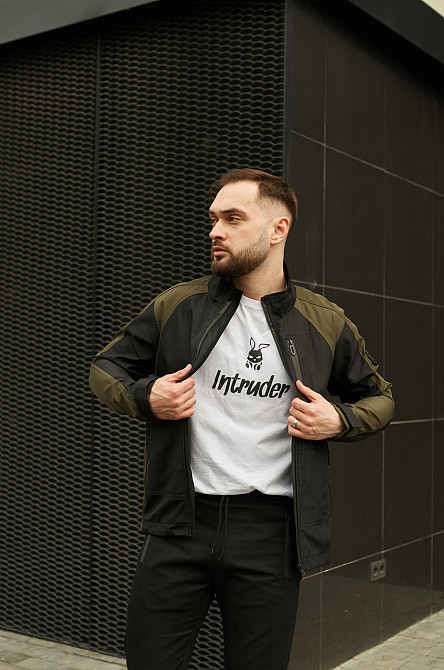 Чоловіча куртка soft shell спортивна софтшел демісезонна softshell осінь весна 'iForce' хакі XL Одеса - фото 3
