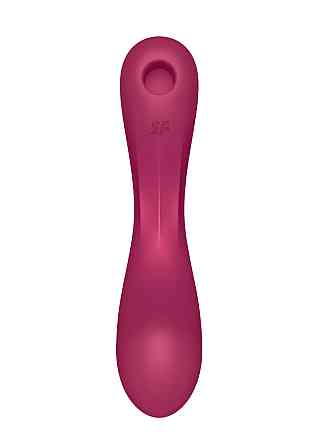 Вакуумный вибратор с тройной стимуляцией Satisfyer Curvy Trinity 1, бордовый Sex Aura Киев