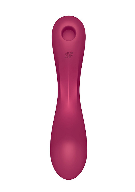 Вакуумный вибратор с тройной стимуляцией Satisfyer Curvy Trinity 1, бордовый Sex Aura Киев - изображение 2