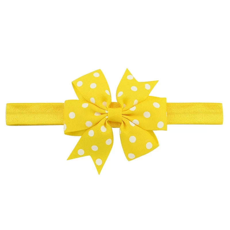 Детская повязка в горох one size желтый Киев - изображение 1