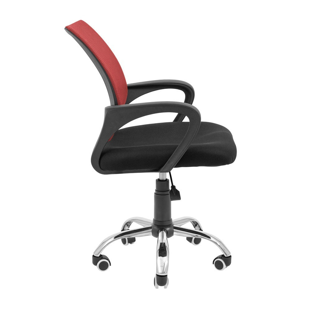 Офісне крісло керівника Richman Spider Piastra Хром Чорно-червоний Дніпро - фото 3