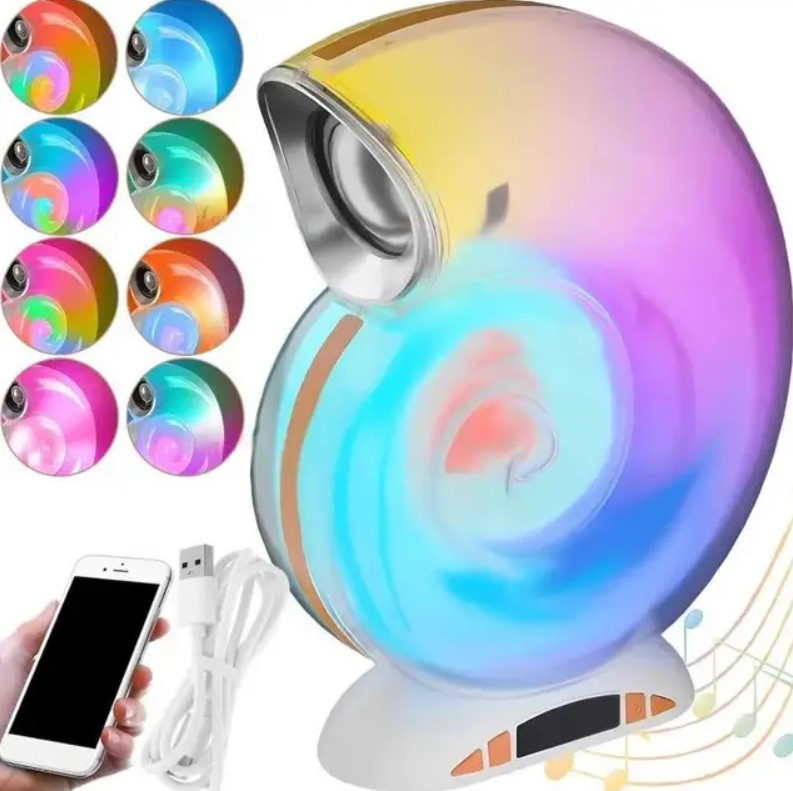 Bluetooth-колонка, настільна лампа L39 mini 9511 з RGB-підсвіткою, біла Вінниця - фото 2