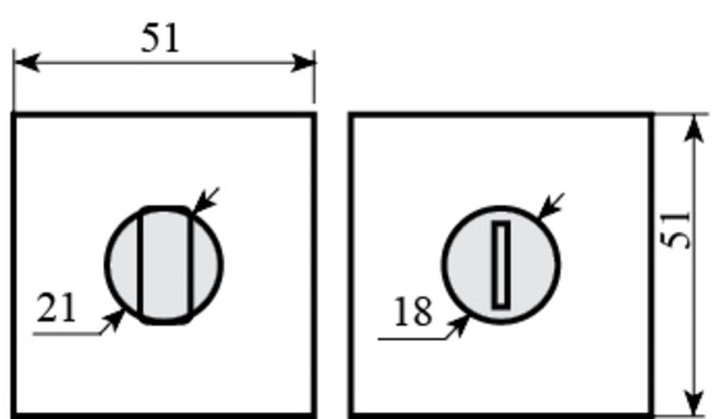 Накладка WC-49 мат хром вж Soft, Kubic, Tecno, Mielle, Matrix, Tetrix RDA Київ - фото 3
