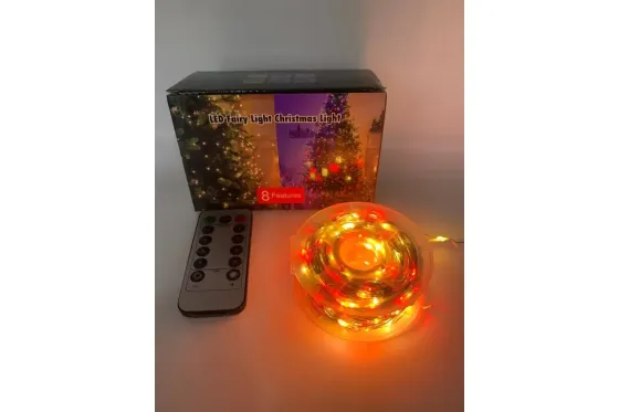 Гирлянда нить Роса от USB, 50м, 500LED МУЛЬТИК / Светодиодная новогодняя гирлянда Коломия