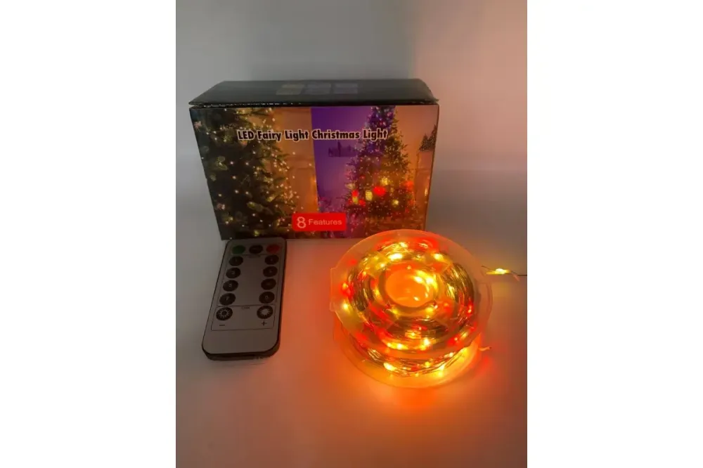 Гирлянда нить Роса от USB, 50м, 500LED МУЛЬТИК / Светодиодная новогодняя гирлянда Коломыя - изображение 2