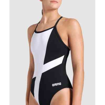 Купальник Arena Diamond Swimsuit Lightdrop Bac 007757-510 чорний, білий 42 (3468337387800) Вінниця