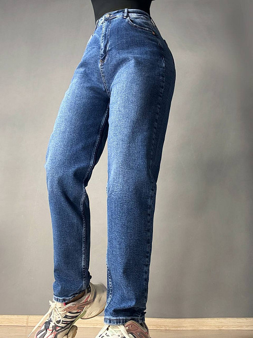 Джинсы женские Mikaletta 13141 MOM comfort стрейчевые синие, синий, З8, 38, 101 см, 122 см Киев - изображение 7