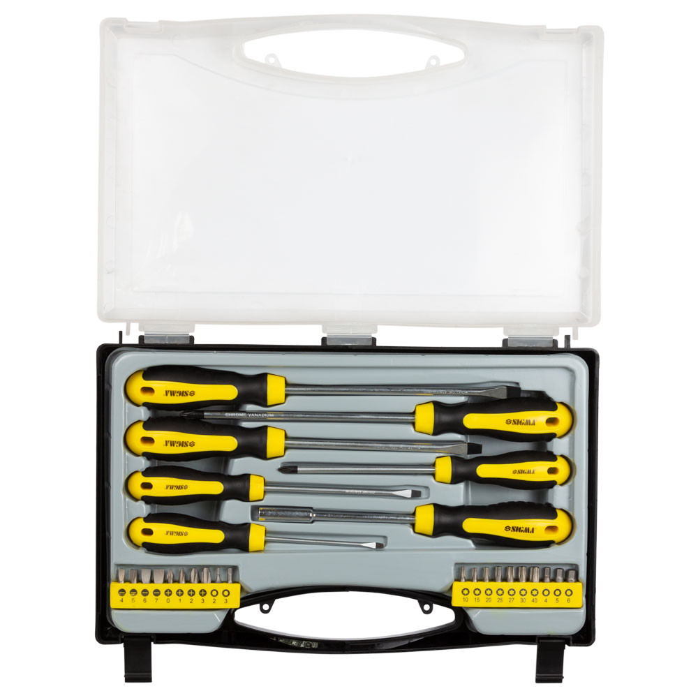 Sigma Набор отверток + биты 27шт CrV (кейс) SIGMA (4001061) Коломыя - изображение 5
