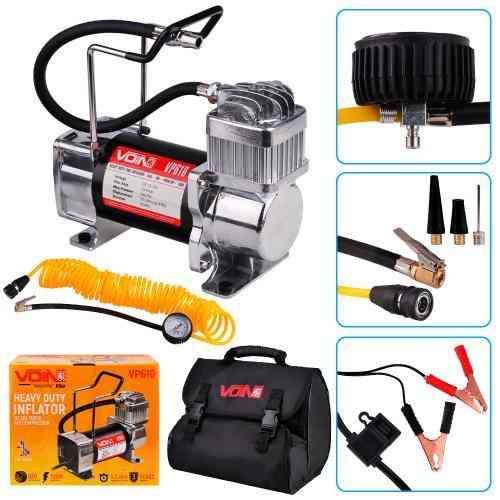 Автомобильный компрессор VOIN VP-610 150psi, 23A, 70л с клеммами Харьков