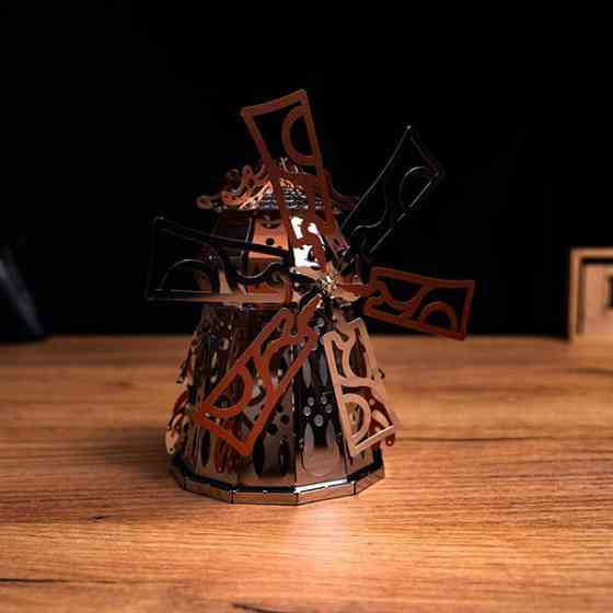 Колекційна модель-конструктор Metal Time Mysterious Mill Млин електронний двоколірна (MT054) Харків