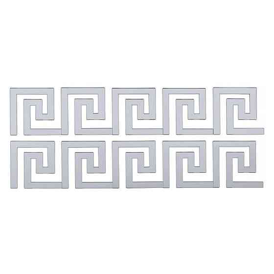 Зеркальный самоклеящийся декор, серебро, 10 штук Киев