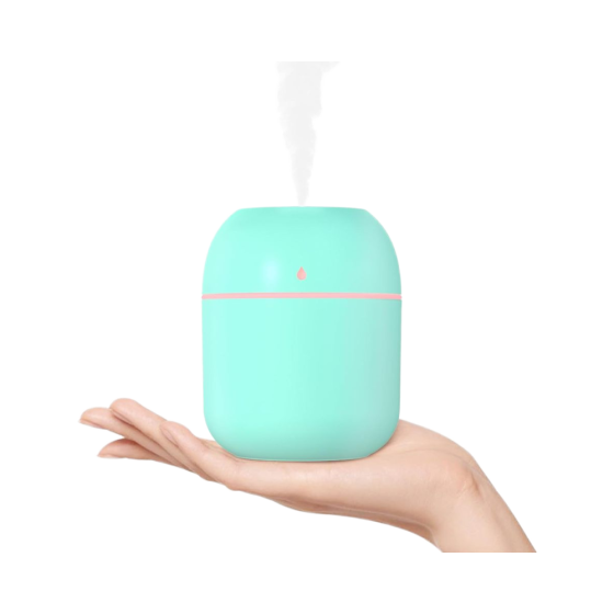 Портативний ультразвуковий зволожувач повітря 220 мл зелений Київ