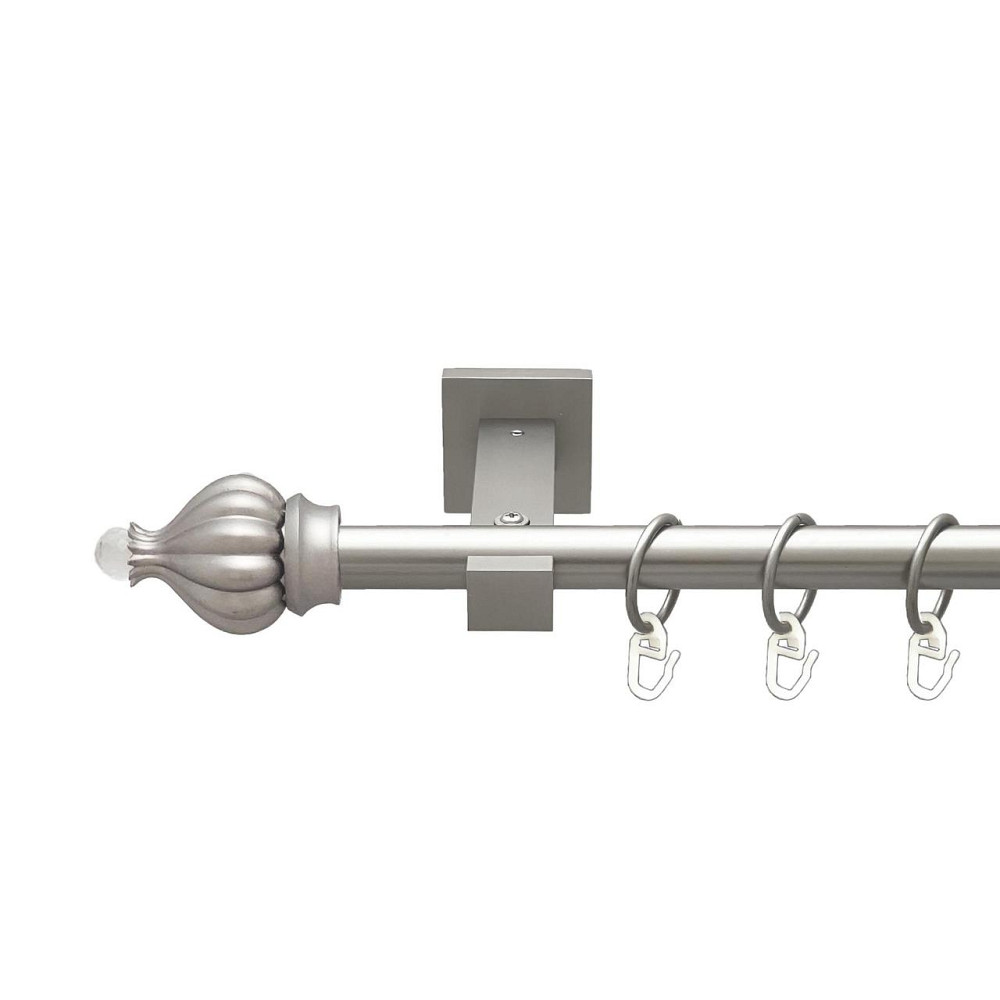 Карниз Orvit Таджа-Кристал металевий однорядний техно гладка труба кільце металеве Сатин 19 мм 200 см (00-00027316) Львів - фото 1