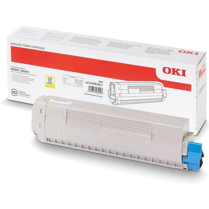 Тонер-картридж OKI MC853/873/883-7.3K Y (45862837) Киев - изображение 1