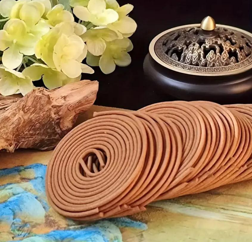 Набір із 48 ароматичних спіральок Сандалове дерево – Аромат Sandalwood, аромотерапія для релаксації. Київ - фото 2