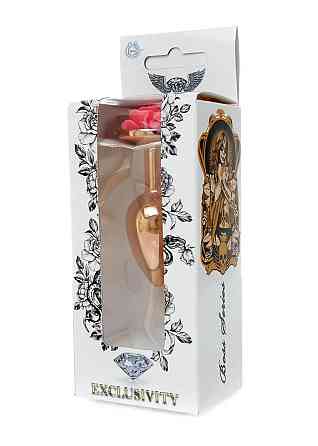 Анальна побка Plug-Jewellery Red Gold PLUG ROSE- Pink Sex Aura Київ