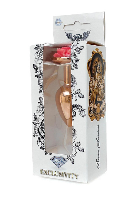 Анальная побка Plug-Jewellery Red Gold PLUG ROSE- Pink Sex Aura Киев - изображение 5