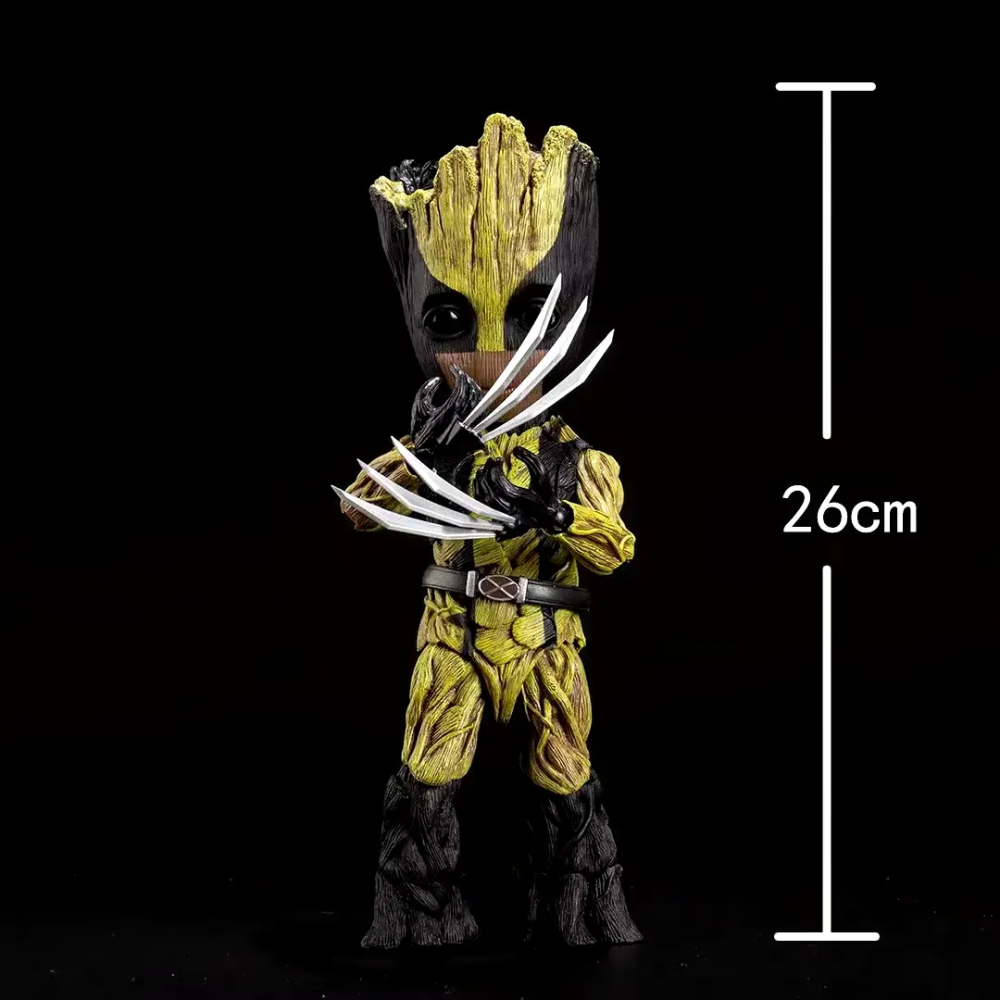 Фигурка персонаж Грут в костюме Росомахи Стражи Галактики (26 см) Винница - изображение 6