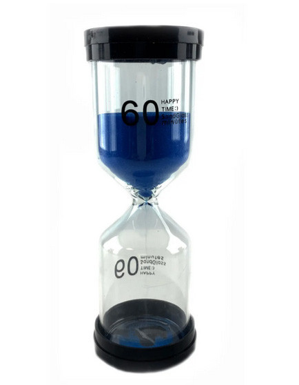 Часы песочные на 1 час синий песок Киев - изображение 1