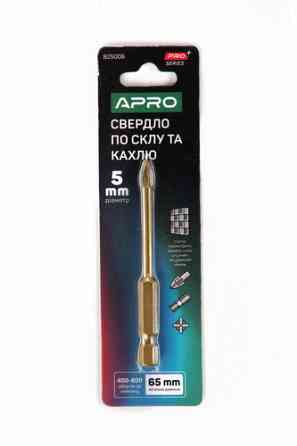 Свердло для скла та кахлю 4 грані HEX 5 мм PRO APRO Рівне