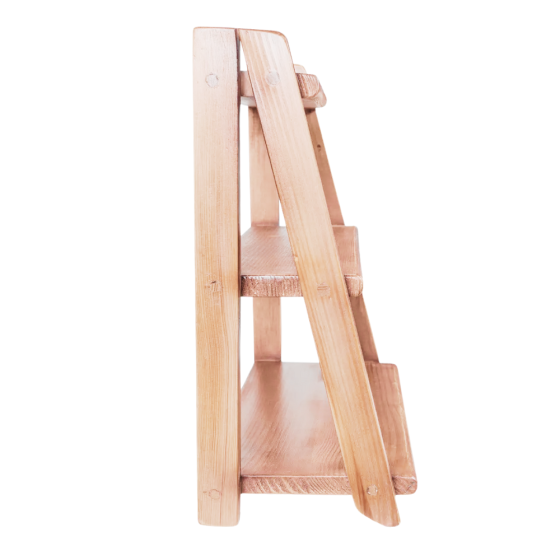 Универсальная деревянная полка из натурального дерева из ели, устойчивая и крепкая полчка (38х44х18 Каменец-Подольский