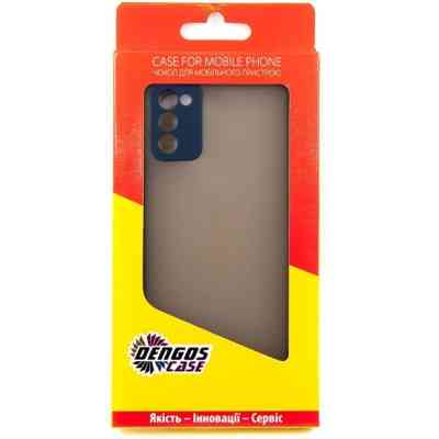 Чехол для мобильного телефона Dengos Kit for Samsung Galaxy A03s case + glass (Blue) (DG-KM-25) Винница