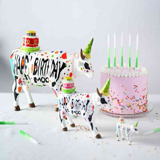 Колекційна статуетка корова Happy Birthday, Size L Рівне