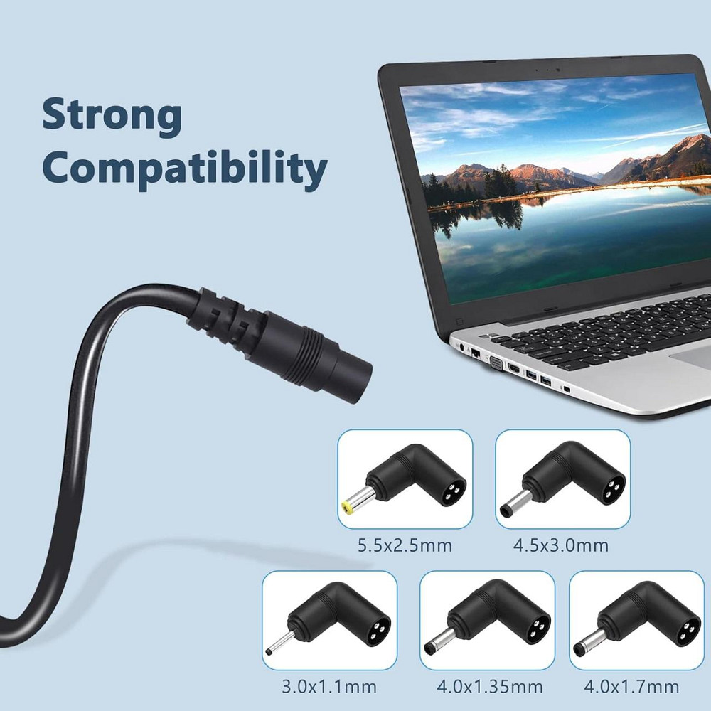 Универсальное зарядное устройство для ноутбука 65W/45W 5 портов быстрая зарядка совместимо с Asus VivoBook Киев - изображение 5