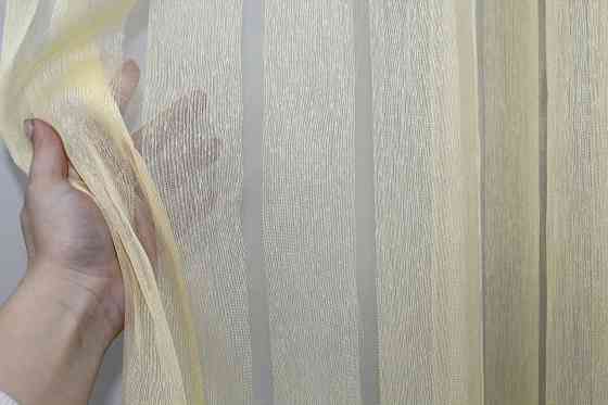 Тюль з тканини батист колір жовтий 1130т Київ