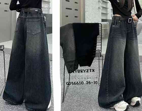 Джинсы Baggy для девочки  темно-синие на 8,9,10,11 лет Николаев