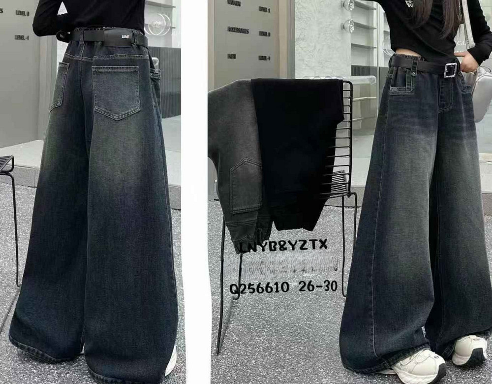 Джинсы Baggy для девочки  темно-синие на 8,9,10,11 лет Николаев - изображение 1