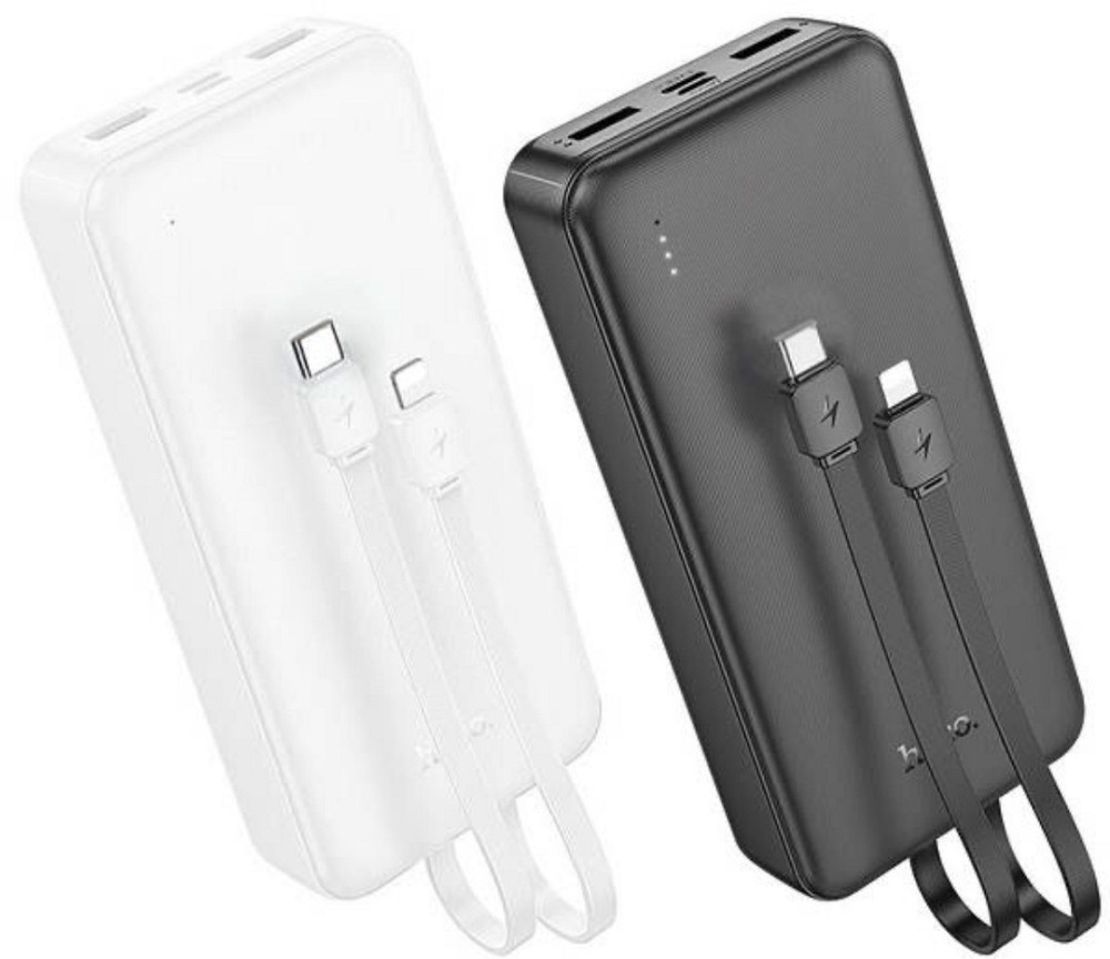 Павербанк з вбудованими кабелями 20000mAh HOCO J118A є ОПТ Київ - фото 5