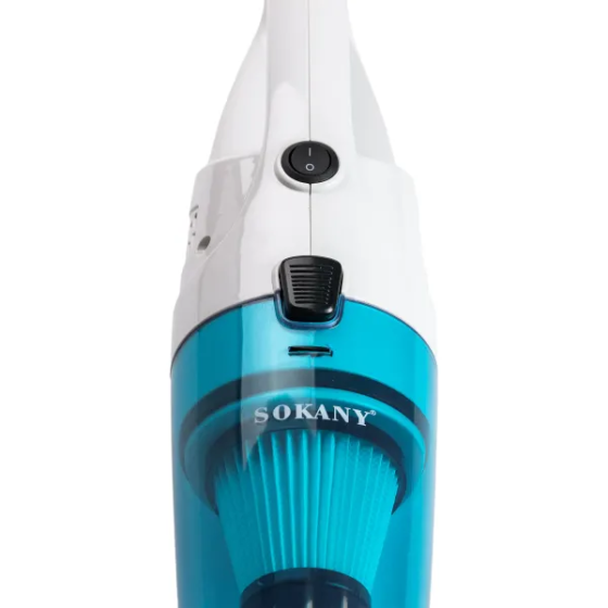 Пилосос вертикальний ручний для дому 900 Вт циклонний для сухого прибирання 1.2 л Блакитний SK-13013 Київ