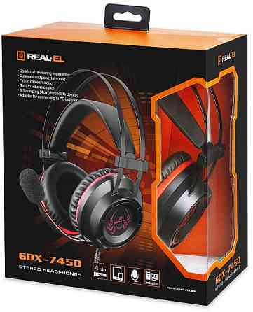 Гарнітура REAL-EL GDX-7450 Black Чорний Харьков