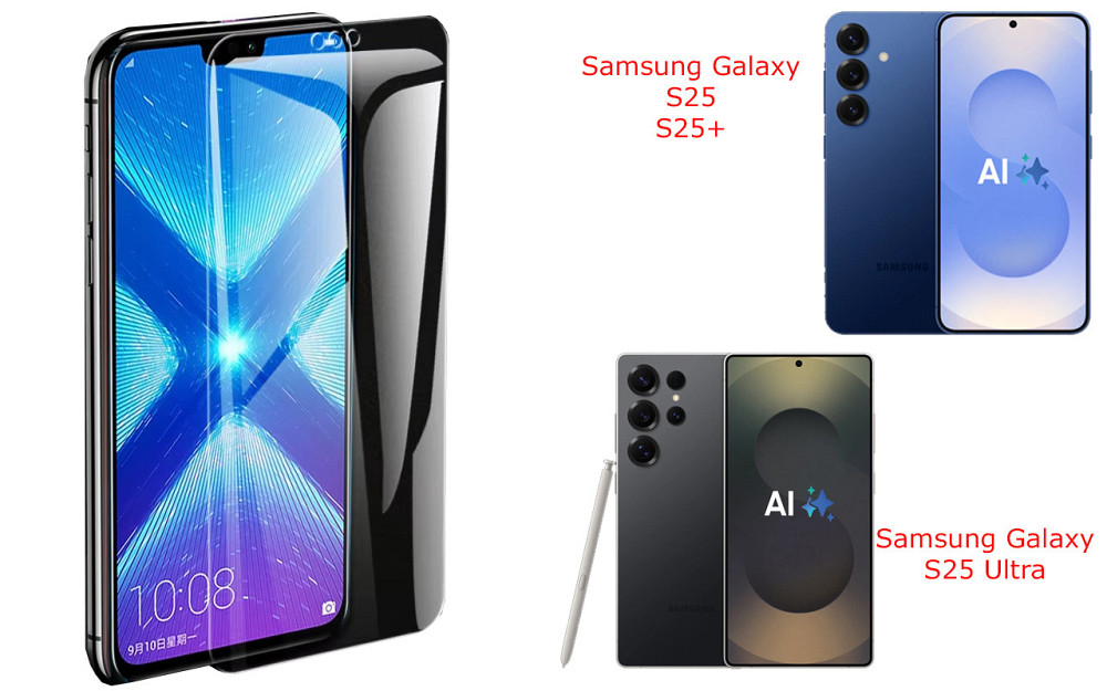 Защитное стекло NeoGlass для Samsung Galaxy S25, S25+, S25 Ultra – ультрапрозрачное и устойчивое Киев - изображение 2