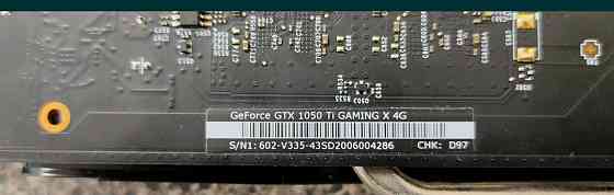 Топовая : MSI 1050 TI 4Gb. GAMING - X . Киев