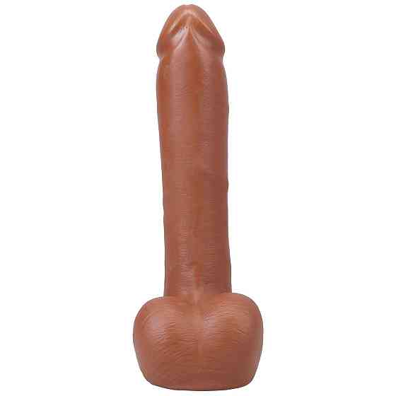 Фалоімітатор Doc Johnson The Realistic Cock ULTRASKYN - 9 Inch with Balls Caramel Sex Aura Київ