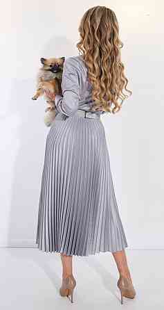 Костюм зі спідницею гофре із шовку (42) Київ