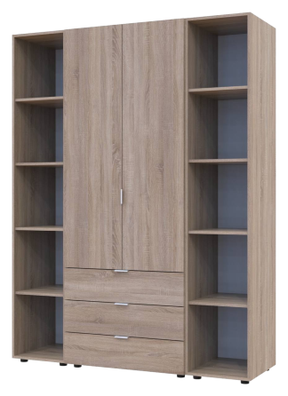 Комплект шкафов для одежды Doros Гелар (3 шт.) 153,9х49,5х203,4 см Дуб сонома (DRS-011144) Львов
