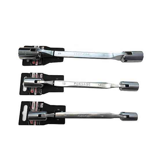 Ключ торцевий шарнірний двосторонній 16х17мм на пластиковому тримачі Одеса