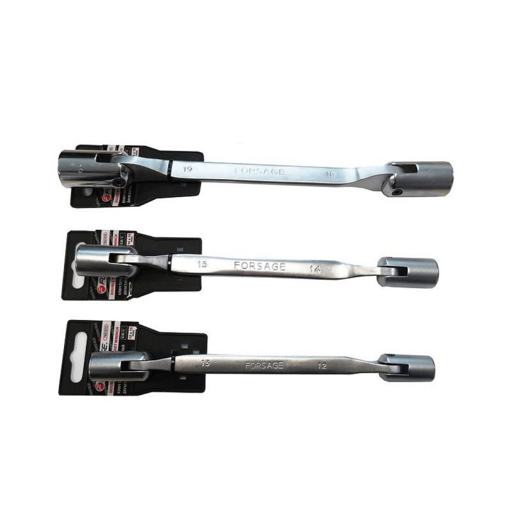 Ключ торцевий шарнірний двосторонній 16х17мм на пластиковому тримачі Одеса - фото 3