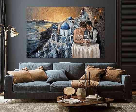 Картина полотно у вітальню / спальню    Закохані     MLP_402 ( 60х30см ) 70x140 см Київ